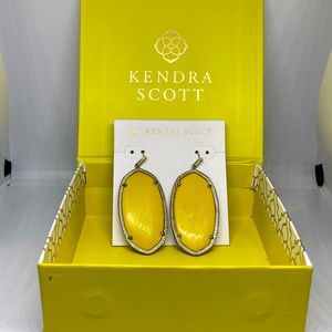 Canary Yellow Danielle Statement Earrings.